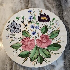 BLUE Ridge Floral Ceramic Dinner Plate